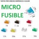 MICRO FUSIBLES TIPO CUCHILLA COCHE MOTO FURGONETA CAMION