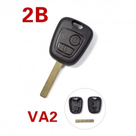 LLAVE CITROEN CE165 VA2 COCHE CARCASA Y ESPADÍN TIPO 2