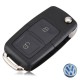 LLAVE GRUPO VAG 2 BOTONES VW GOLF PASSAT CARCASA