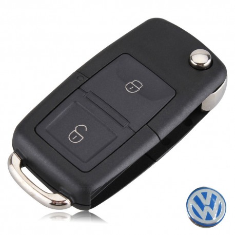 LLAVE GRUPO VAG 2 BOTONES VW GOLF PASSAT CARCASA