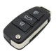 LLAVE CARCASA MANDO AUDI A3 A4 A6 A8 TT Q7 S6 3 BOTONES