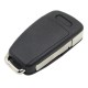 LLAVE CARCASA MANDO AUDI A3 A4 A6 A8 TT Q7 S6 3 BOTONES