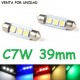 BOMBILLA LED INTERIOR MATRICULA GUANTERA FESTOON C7W 39MM