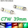 BOMBILLA LED INTERIOR MATRICULA GUANTERA FESTOON C7W 39MM