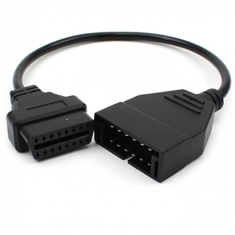 CONECTOR GM OPEL SAAB 12 PIN OBD A OBD2 16 PIN ADAPTADOR DIAGNOSIS