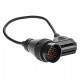 CONECTOR REDONDO MERCEDES BENZ 38 PIN OBD OBD2 16 PIN ADAPTADOR
