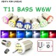 BOMBILLA LED BAYONETA INTERIOR POSICION MATRICULA W6W BA9S T11 COCHE MOTO