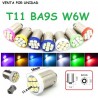 BOMBILLA LED BAYONETA INTERIOR POSICION MATRICULA W6W BA9S T11 COCHE MOTO