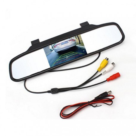 PANTALLA MONITOR 4,3 PULGADAS COCHE RETROVISOR CENTRAL