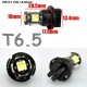 T6.5 LED BOMBILLA PARA COCHE LUZ DE FONDO MARCADOR