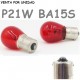 BOMBILLA S25 BA15s P21W 1156 12V21W COCHE ROJO