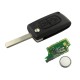 Llave con mando Citroen Peugeot Recambio 2 Boton Electrónica Tipo A
