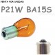 Bombilla S25 BA15s P21W 1156 12V21W Coche Ámbar Naranja