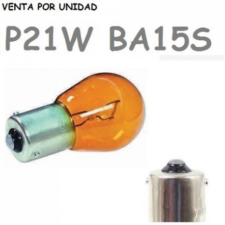 Bombilla S25 BA15s P21W 1156 12V21W Coche Ámbar Naranja