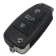 LLAVE CARCASA MANDO AUDI A3 A4 A6 A8 TT Q7 S6 3 BOTONES