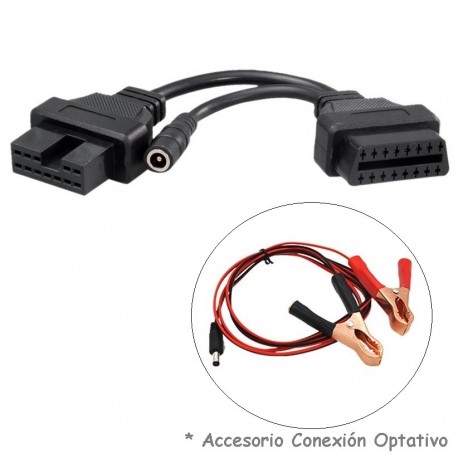Conector Mitsubishi y Hyundai 12 Pin OBD a OBD2 16 pin Adaptador Coche