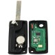 Llave con mando Citroen Peugeot Recambio 2 Boton Electrónica Tipo T
