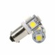 Bombilla 5 Led BA9S W6W T4W H6W Luz posición Interiores Cuadro Coche