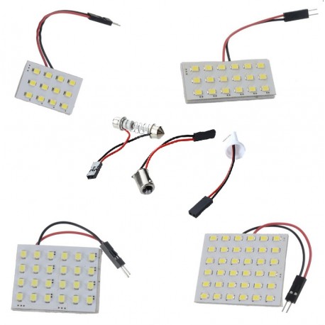 Placa de Led para Coche Luz del Maletero Techo Guantera SMD 1210