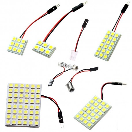 Placa de Led para Coche Luz del Maletero Techo Guantera SMD 5050