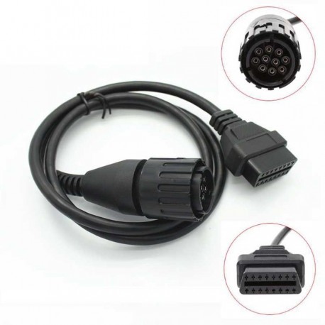 Conector BMW 10 Pin OBD a OBD2 16 pin Adaptador Moto