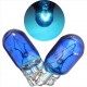 Bombilla T10 W5W W3W Halógena Azul de Cuña Coche Moto 12V