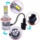 Kit Bombilla H13 9008 Led 7600 Lúmenes 12V 24V Coche Moto Camión