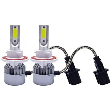 Kit Bombilla H13 9008 Led 7600 Lúmenes 12V 24V Coche Moto Camión