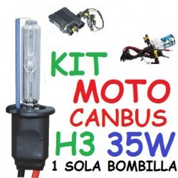 Kit Xenon H3 35w Moto Canbus No error 1 Bombilla
