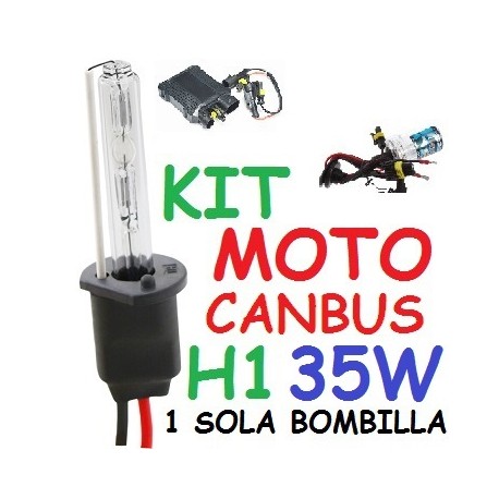 KIT XENON H1 35w CANBUS NO ERROR MOTO 1 BOMBILLA