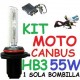 KIT XENON HB3 55w CANBUS NO ERROR MOTO 1 BOMBILLA