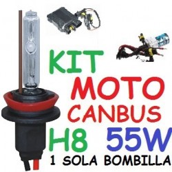Kit Xenon H8 55w Moto Canbus No error 1 Bombilla