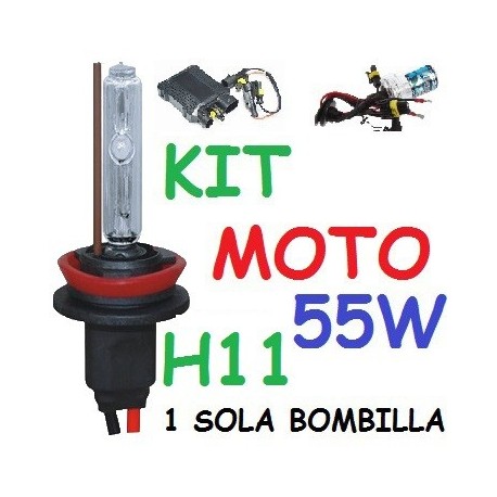 KIT XENON H9 55w (Alta Potencia) MOTO 1 BOMBILLA