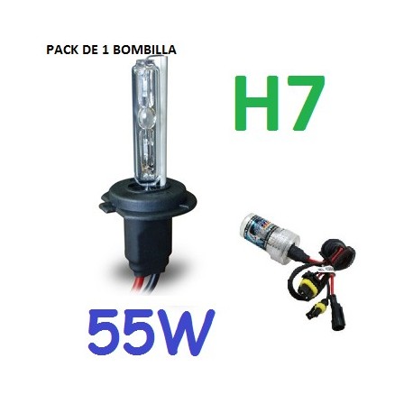 BOMBILLA H7 XENON 55W REPUESTO COCHE MOTO
