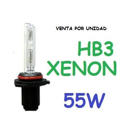 BOMBILLA HB3 9005 XENON 55W REPUESTO COCHE MOTO