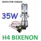 BOMBILLA H4 9003 XENON 35W REPUESTO COCHE MOTO CORTA Y LARGA