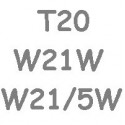 T20 W21W W21/5W Led